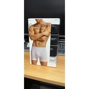 Calvin Klein Men’s 5 Pack Boxer Briefs 100% Cotton Classic Fit Black Size XL New